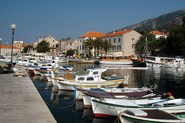 Image showing harbor croatia EDITORIAL