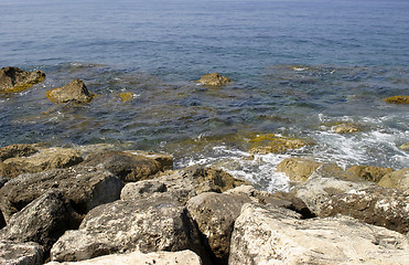 Image showing Rocks and Sea