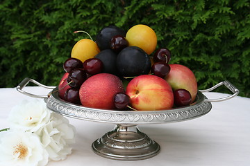 Image showing Fruits on beautiful plate