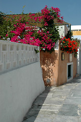 Image showing greek island street scene