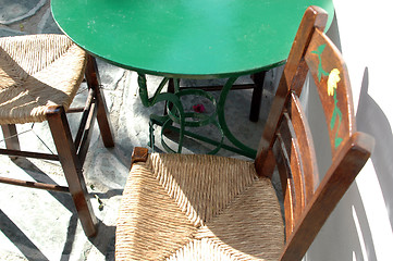 Image showing greek island cafe