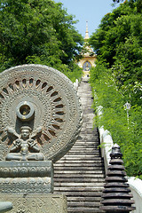 Image showing Buddhist temple on hilltop