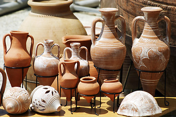 Image showing Traditional Clay Pots