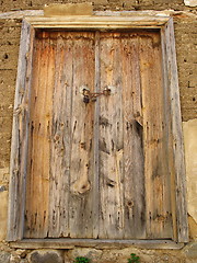 Image showing A lonely door. Katydata. Cyprus