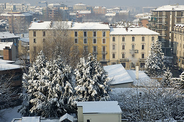 Image showing milano with snow