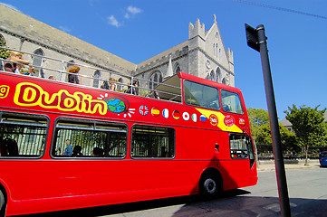 Image showing dublin view, panoramic bus