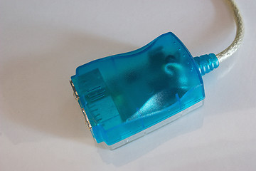 Image showing blue usb hub