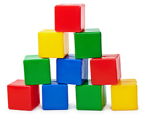 Image showing Curve pyramid from color cubes