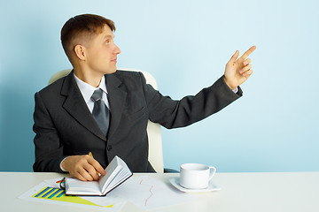 Image showing business young man in the office