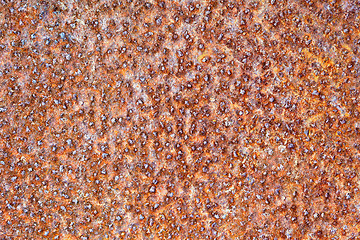 Image showing Background - surface of rusty iron sheet