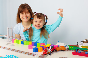 Image showing Mother and daughter having fun