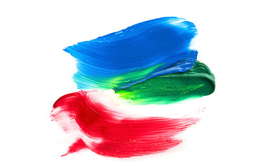Image showing paints on the white paper