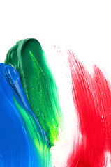 Image showing paints on the white paper