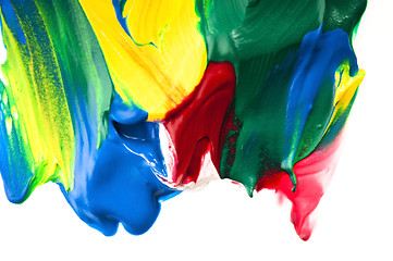 Image showing paints on the white paper