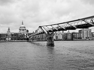 Image showing River Thames North Bank, London