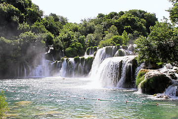 Image showing Krka waterfalls