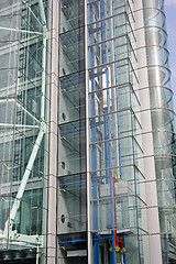 Image showing Glass lift shaft