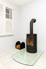 Image showing Freestanding wood stove