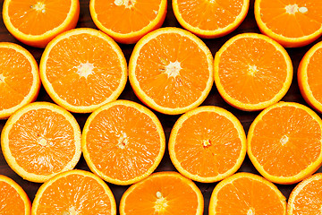 Image showing Oranges halves