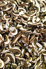 Image showing Dried scliced mushrooms