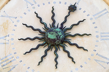 Image showing Clock sun