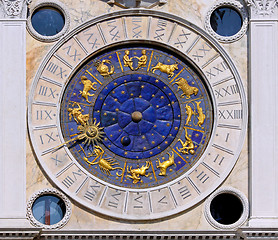 Image showing Zodiac clock San Marco