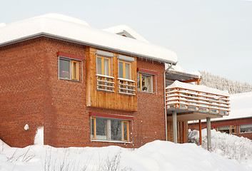 Image showing Building in snow