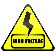 Image showing High Voltage Sign