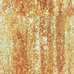 Image showing Seamless texture metal surface with corrosion