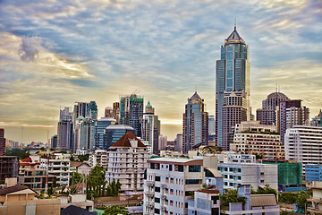 Image showing Urban landscape with skyscrapers