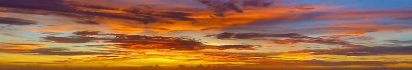 Image showing Panoramic photos of sky at sunset - Thailand