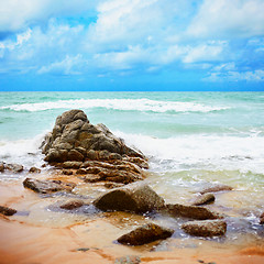 Image showing Tropical ocean coast - Landscape