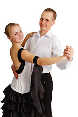 Image showing Young couple dancing