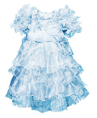 Image showing A little blue dress for girls