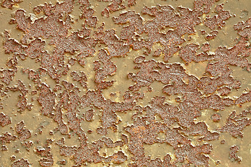 Image showing Paint on rusty surface - background