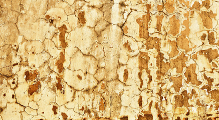 Image showing Concrete wall with old plaster - background