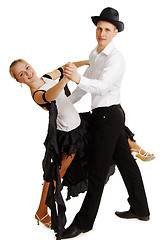 Image showing Dancing young couple