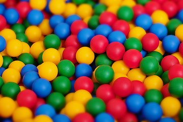 Image showing Toy balls of different color - backdrop