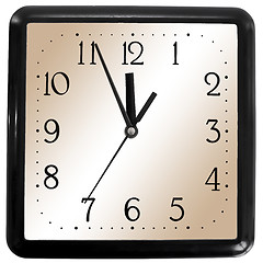 Image showing Simple square clock