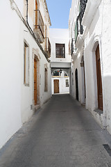 Image showing Typical Whitewashed Andalusian Street