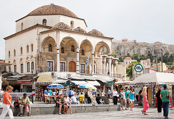 Image showing Monastiraki Square in Athens, Greece