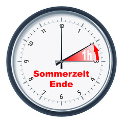 Image showing Sommerzeit endet