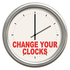 Image showing change your clocks