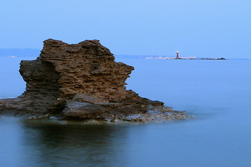 Image showing the coast , the night