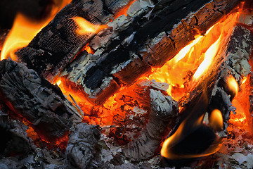 Image showing Burning embers