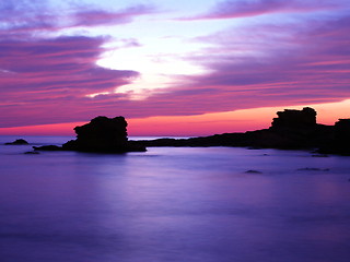 Image showing the coast , the night