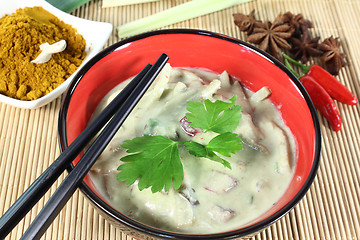 Image showing green curry