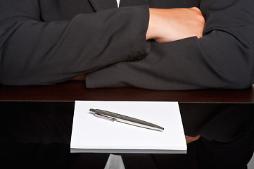Image showing Waiting in a meeting