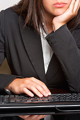 Image showing Bored Businesswoman