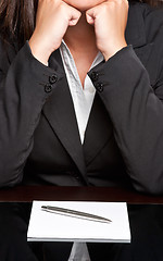 Image showing Bored Businesswoman